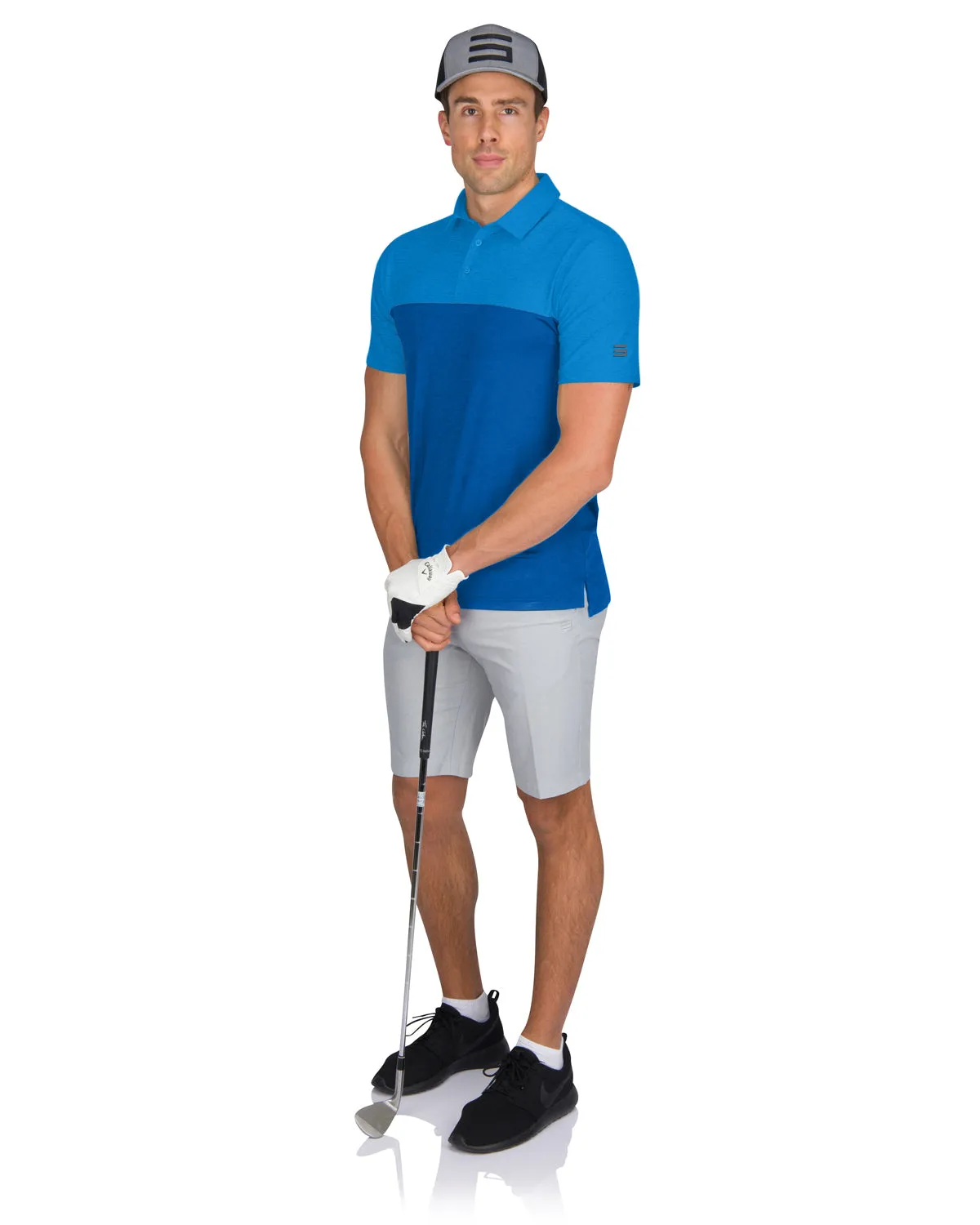 Men’s Two-Toned Colorblock Golf Polo