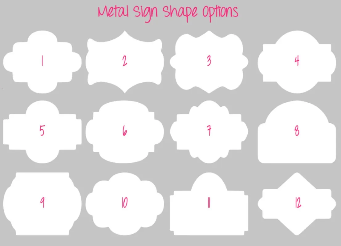 Metal Sign with 36" Bracket 20x36 Custom Cut, 2-sided