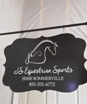 Metal Sign with 36" Bracket 20x36 Custom Cut, 2-sided