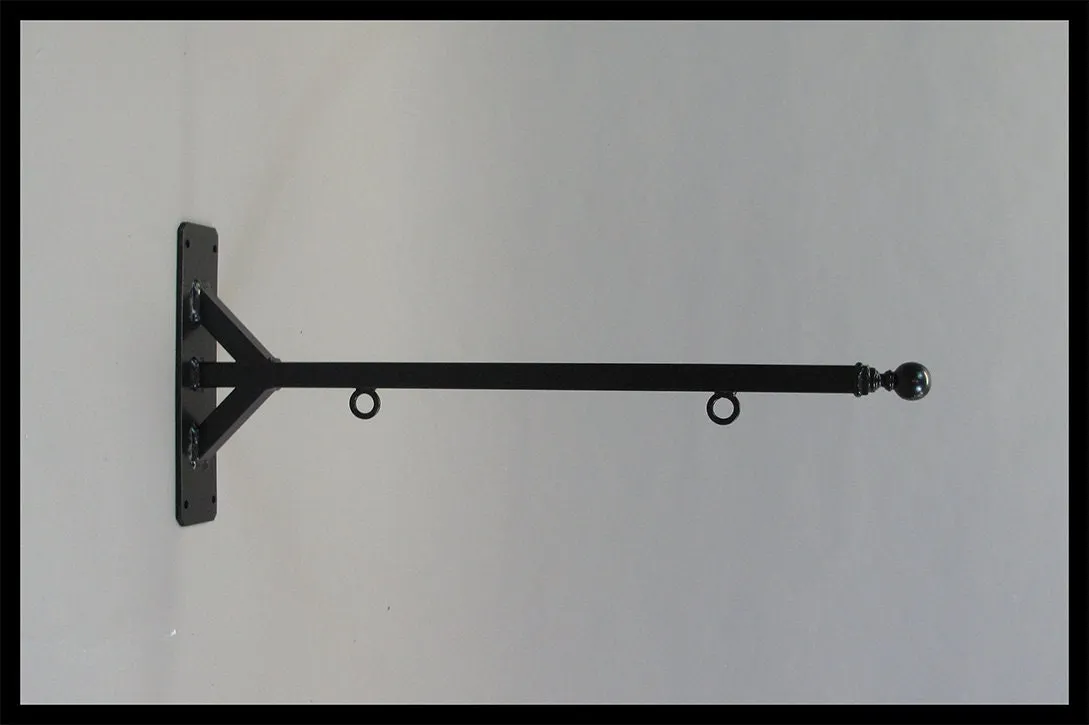 Metal Sign with 36" Bracket 20x36 Custom Cut, 2-sided