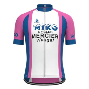 Miko Mercier Vivagel Purple Vintage Short Sleeve Cycling Jersey Top