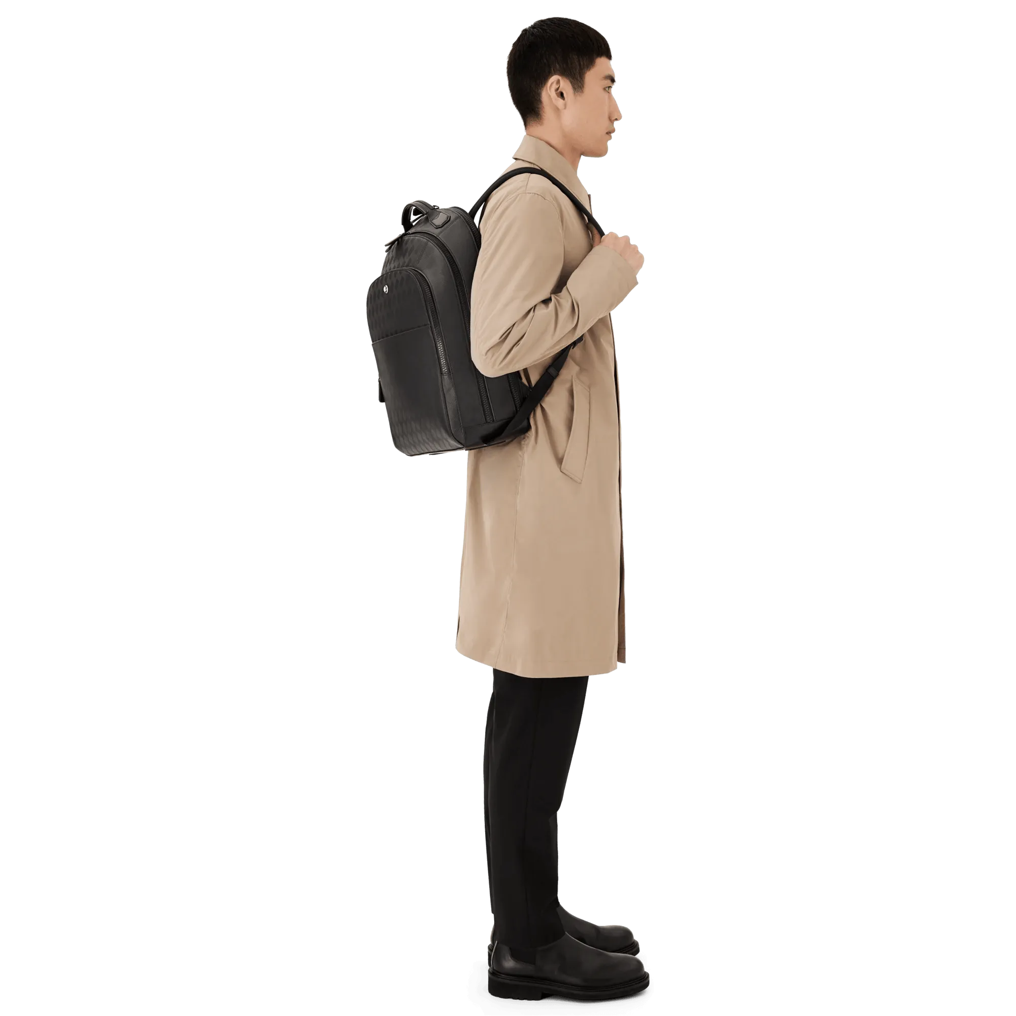 Montblanc large backpack with 3 Montblanc Extreme 3.0 Black 129963 compartments