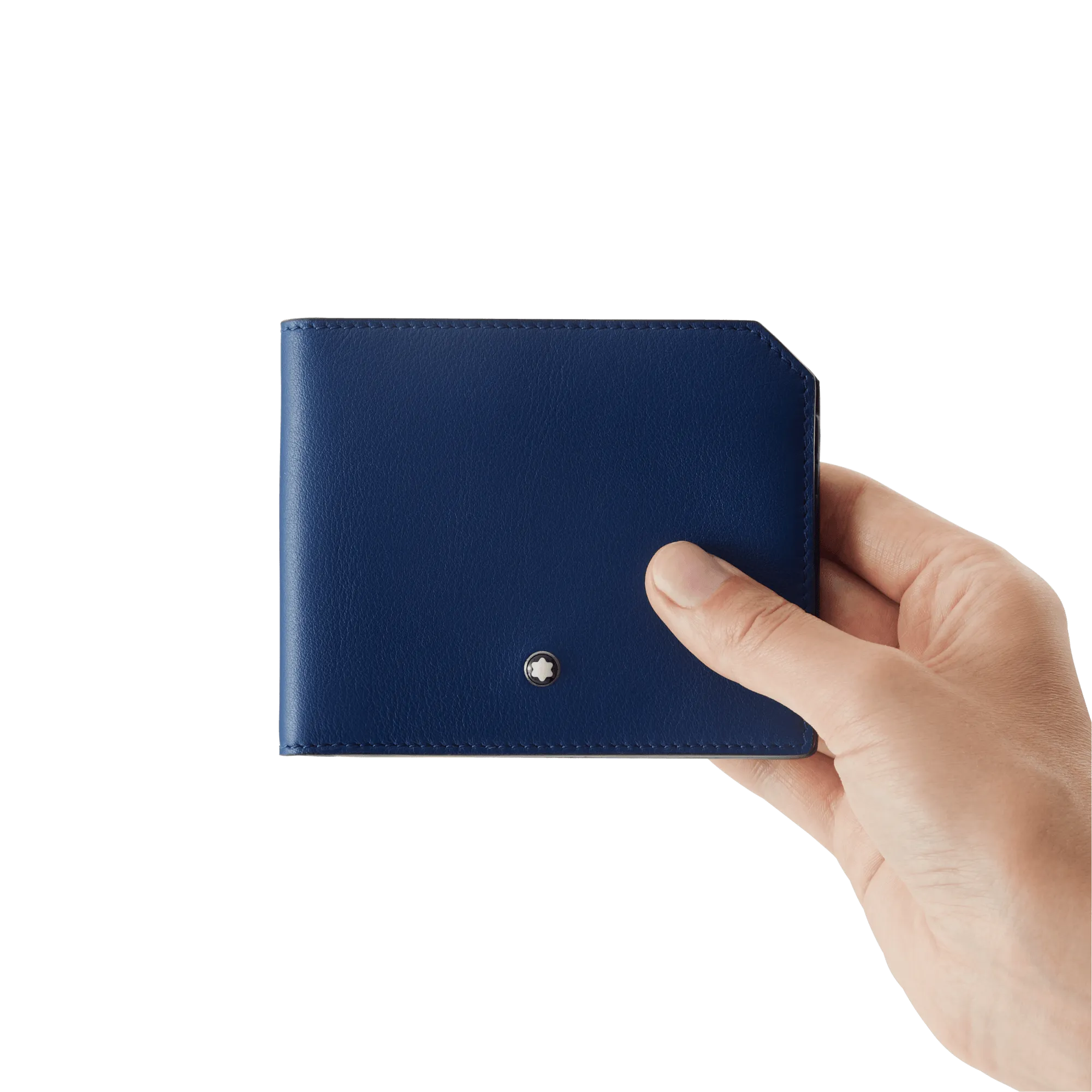 Montblanc Portfolio 6 Meisterstück Selection Soft Blu 130059 compartments