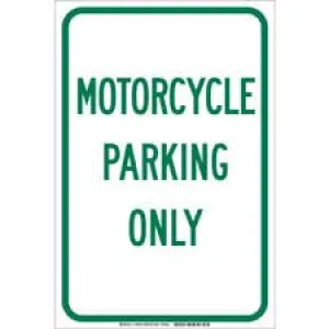 Motorcycle Parking Only Sign/ Buy online