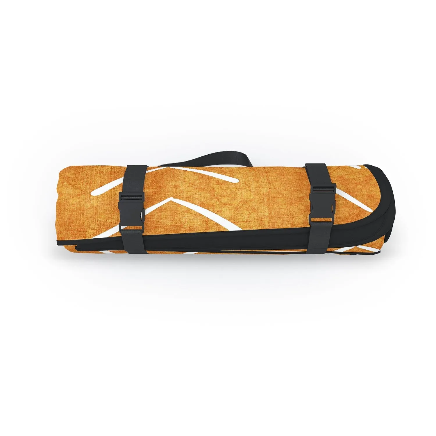 Mud Cloth Big Arrows in Yellow Picnic Blanket