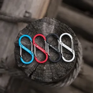 Multi-Purpose S-Type Carabiner: Mini Keychain Hook with Anti-Theft Features