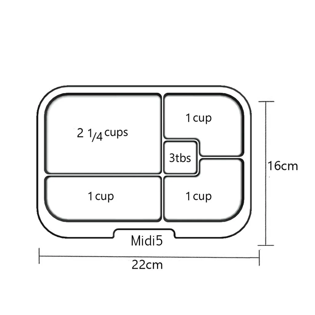 Munchbox Extra Trays - Midi5 Artwork Tray