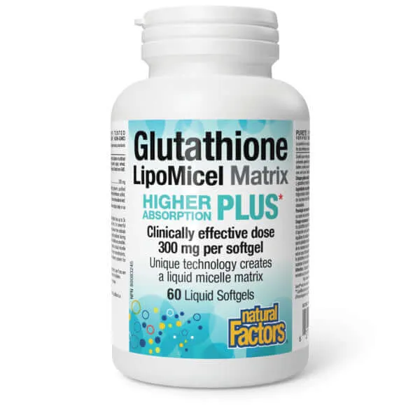 Natural Factors Glutathione LipoMicel Matrix 60 Softgels