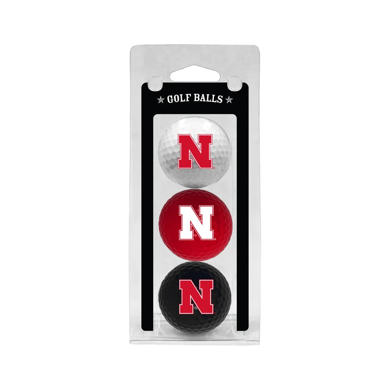 Nebraska Cornhuskers 3 Pack of Golf Balls