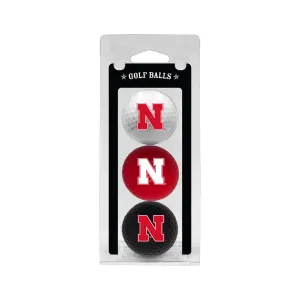 Nebraska Cornhuskers 3 Pack of Golf Balls