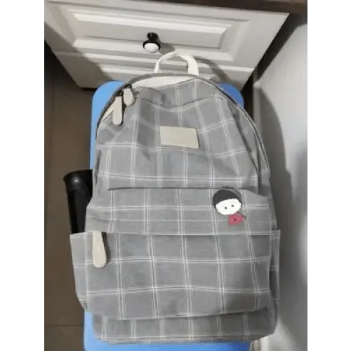 New Casual School Bag For Women And Girls Stylish Backpack Striped Book Packbags for Teenage