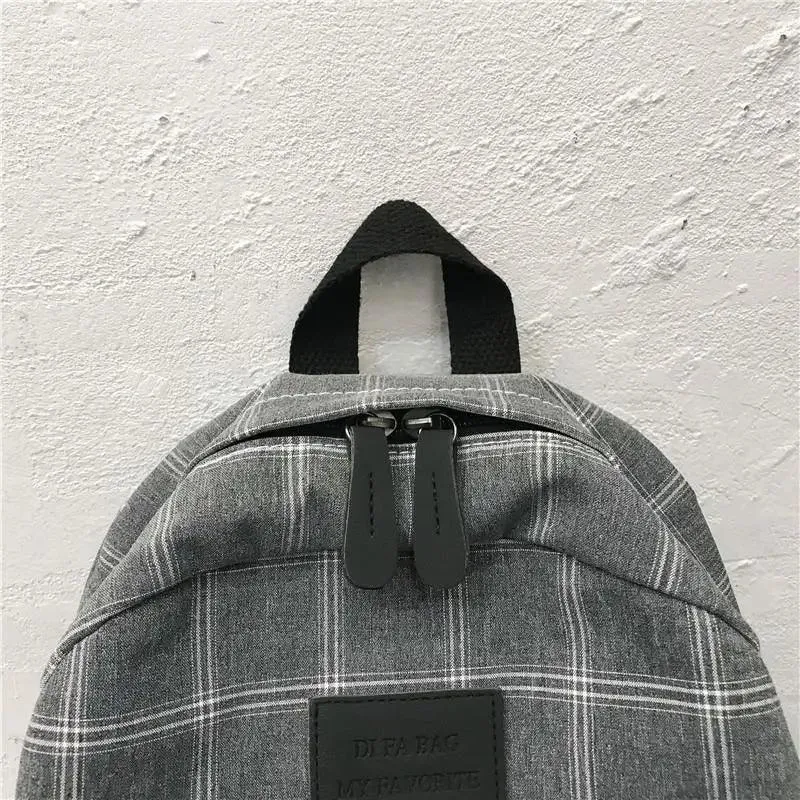 New Casual School Bag For Women And Girls Stylish Backpack Striped Book Packbags for Teenage
