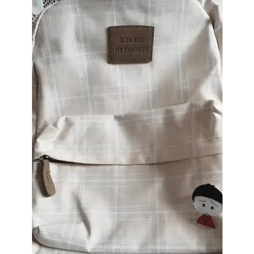 New Casual School Bag For Women And Girls Stylish Backpack Striped Book Packbags for Teenage
