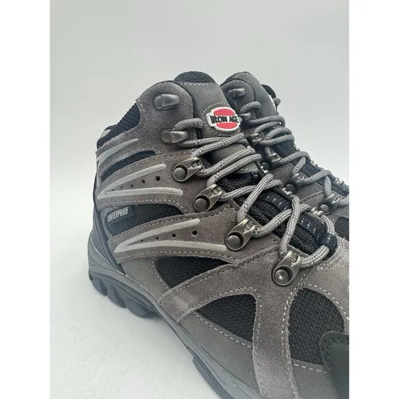NEW Iron Age SURVEYOR Men's Hiking Boot Grey/Black US Size 7 Wide NIB