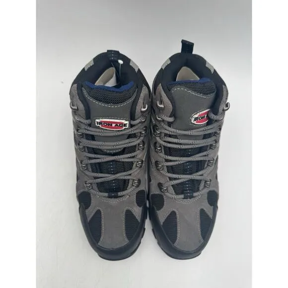 NEW Iron Age SURVEYOR Men's Hiking Boot Grey/Black US Size 7 Wide NIB