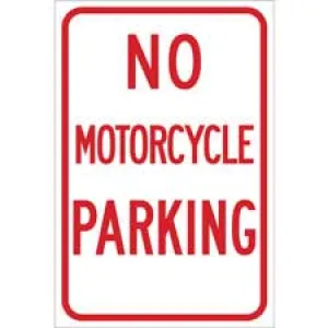 No Motorcycle Parking Sign/ Buy online