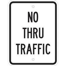 No Thru Traffic Sign/ Buy online
