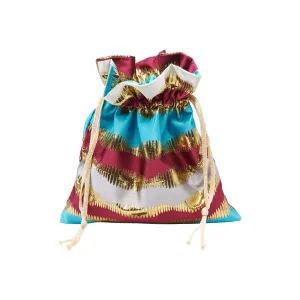 Noni Pouch - Lady Madonna Bordeaux and Blue