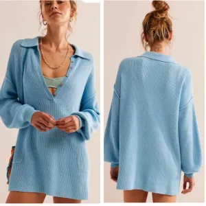 NWT Free People Picnic Sweater Mini Dress