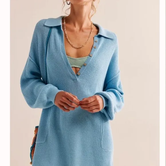 NWT Free People Picnic Sweater Mini Dress