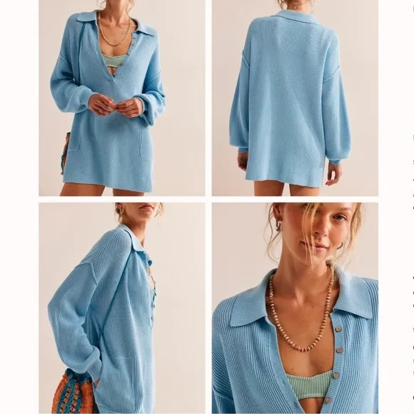 NWT Free People Picnic Sweater Mini Dress