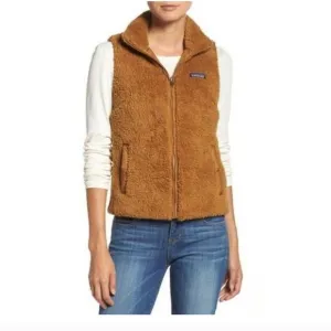 NWT Patagonia Women’s Los Gatos Fleece Vest in Brown Size Small