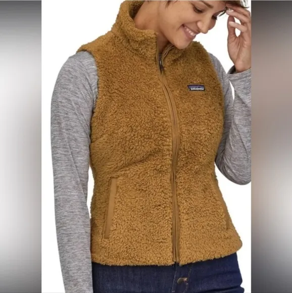 NWT Patagonia Women’s Los Gatos Fleece Vest in Brown Size Small