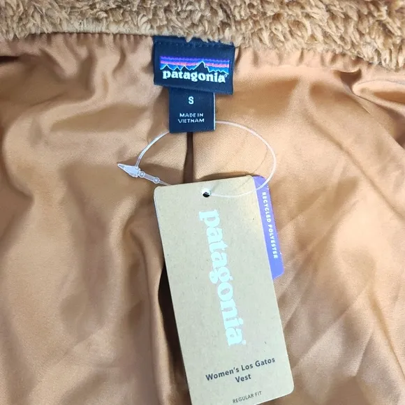 NWT Patagonia Women’s Los Gatos Fleece Vest in Brown Size Small