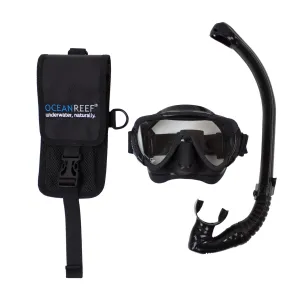 Ocean Reef Bump - Back Up Mask & Snorkel Package Black