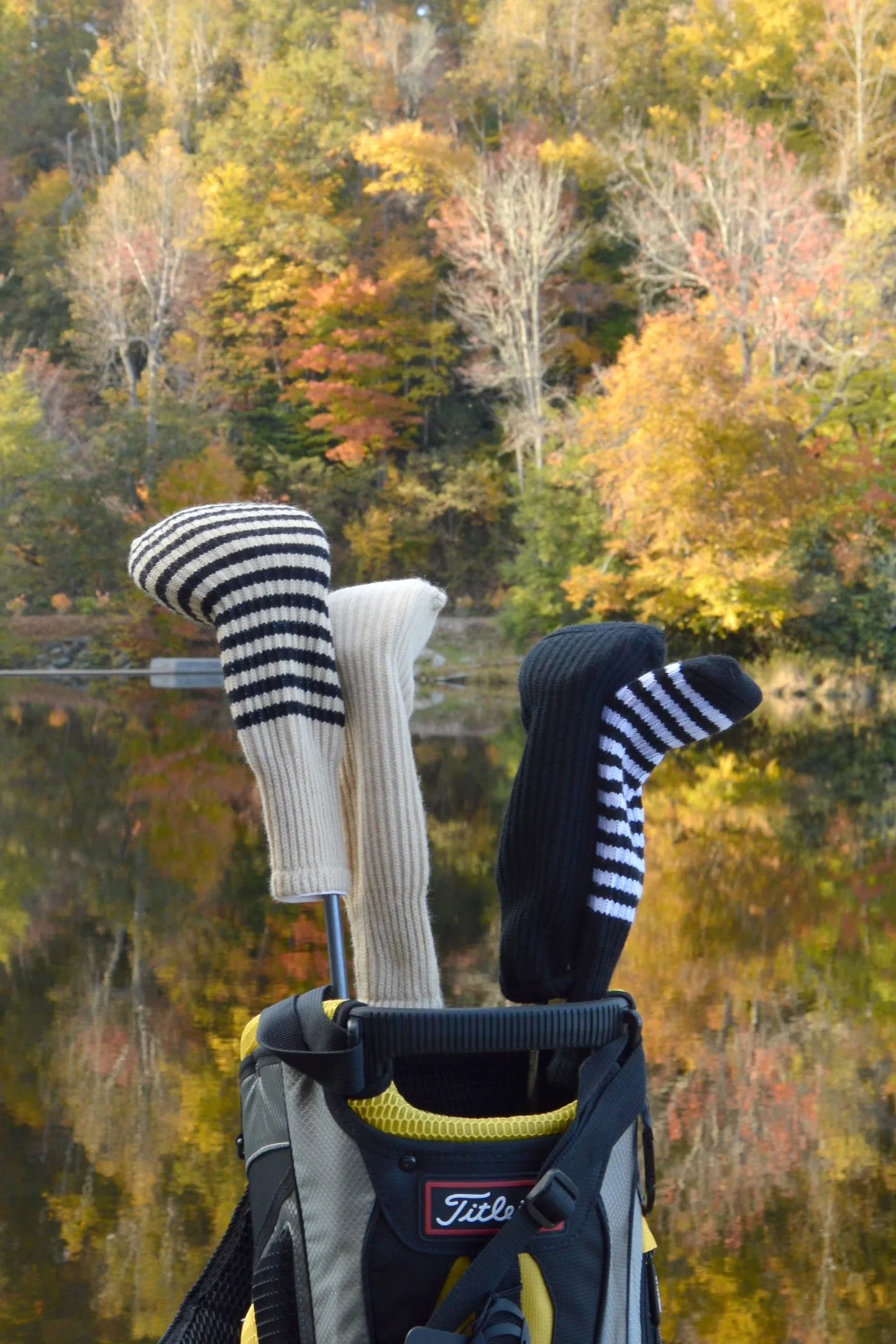 Orange and Brown Club Sock Golf Headcover