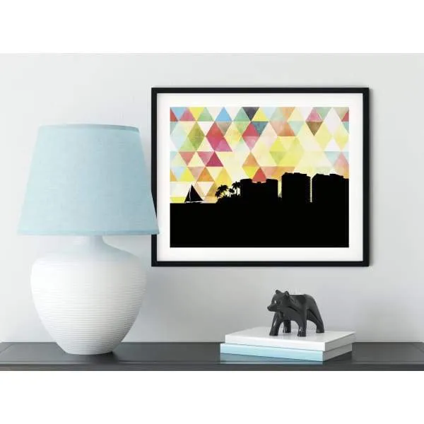 Orange Beach, Alabama geometric skyline
