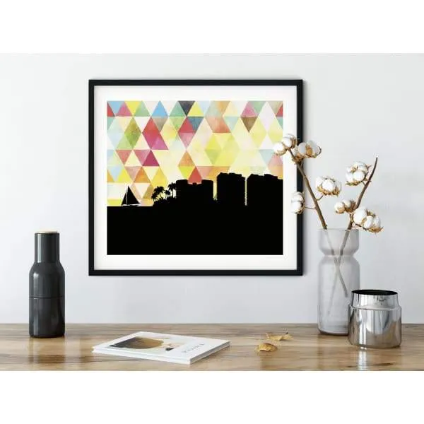 Orange Beach, Alabama geometric skyline