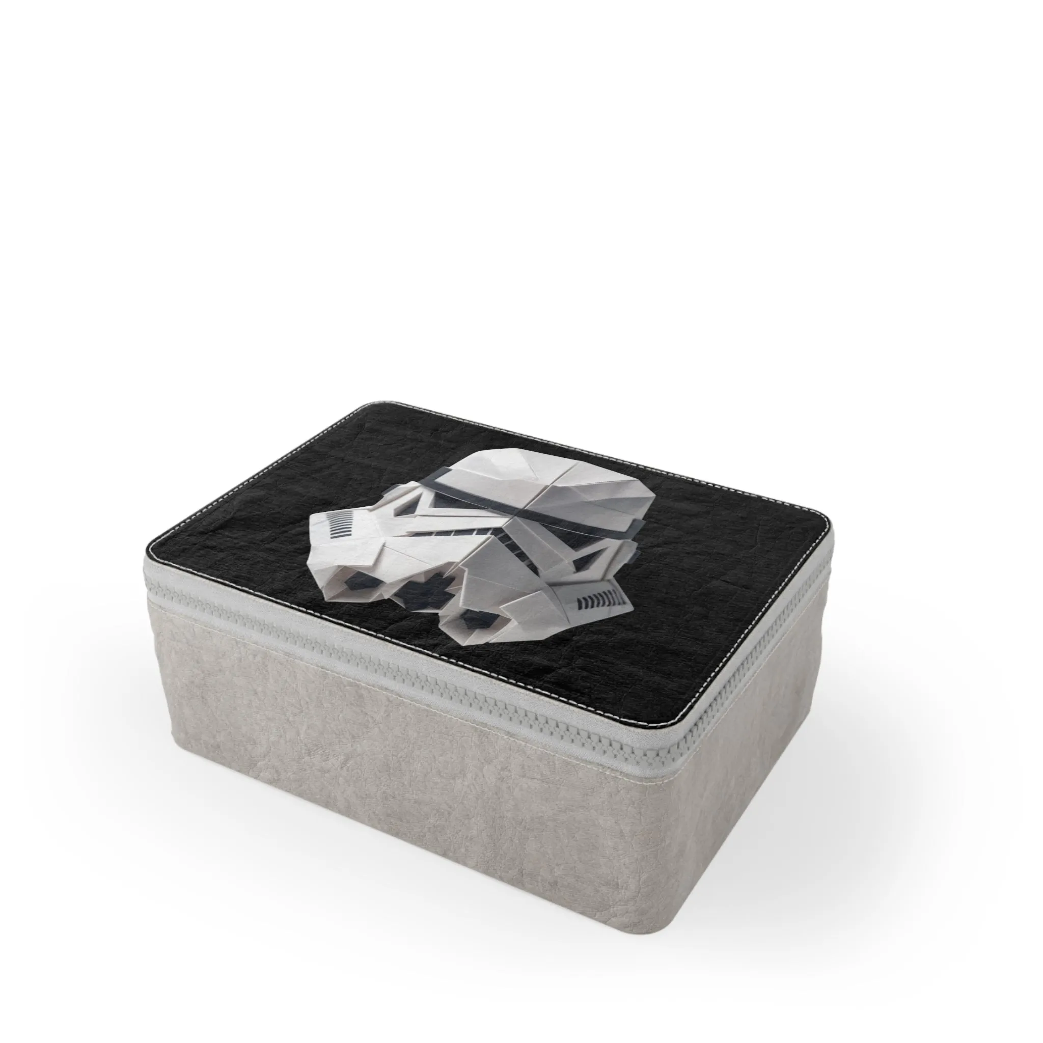 Origami Storm Trooper Paper Lunch Bag - black