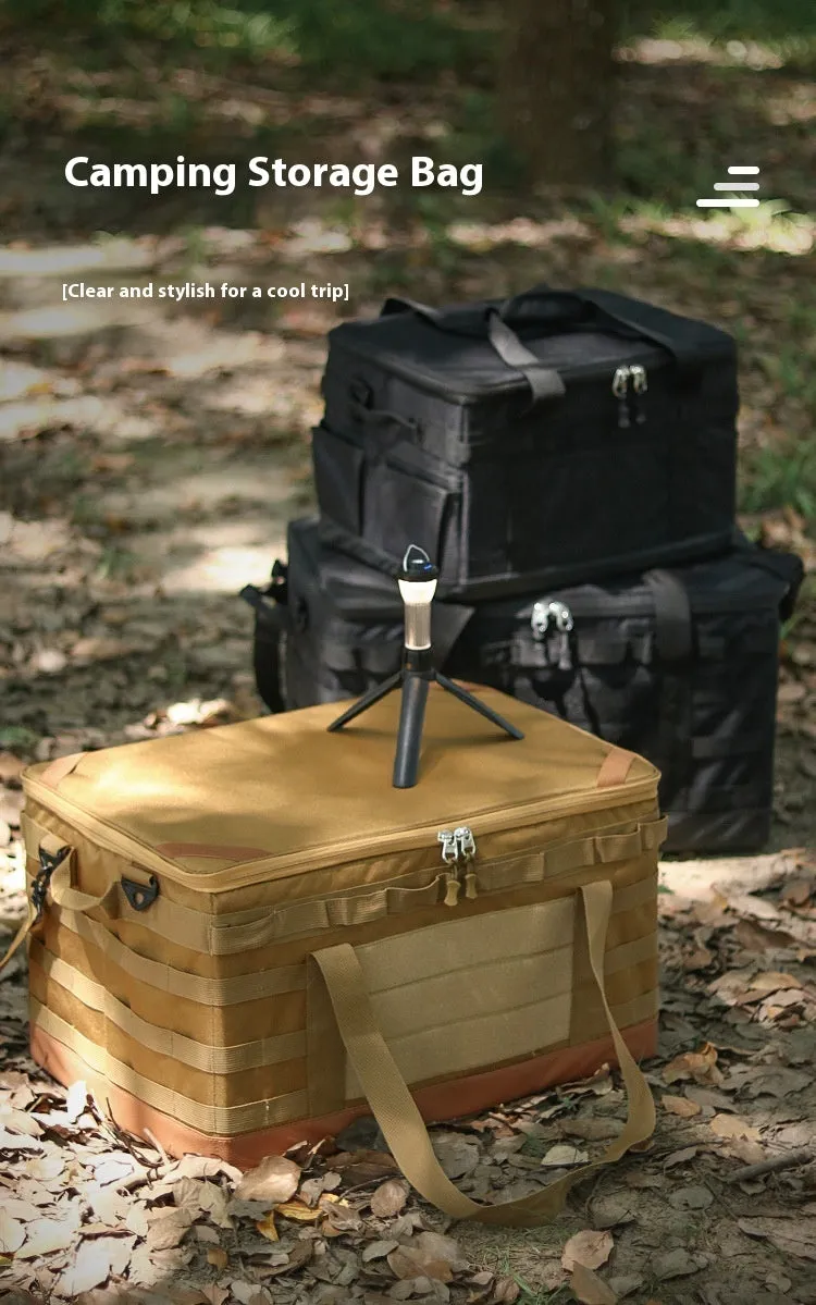 Outdoor Cookware Pot Set Gas Tank Anti-collision Large Capacity Picnic Bag