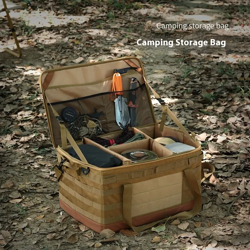 Outdoor Cookware Pot Set Gas Tank Anti-collision Large Capacity Picnic Bag