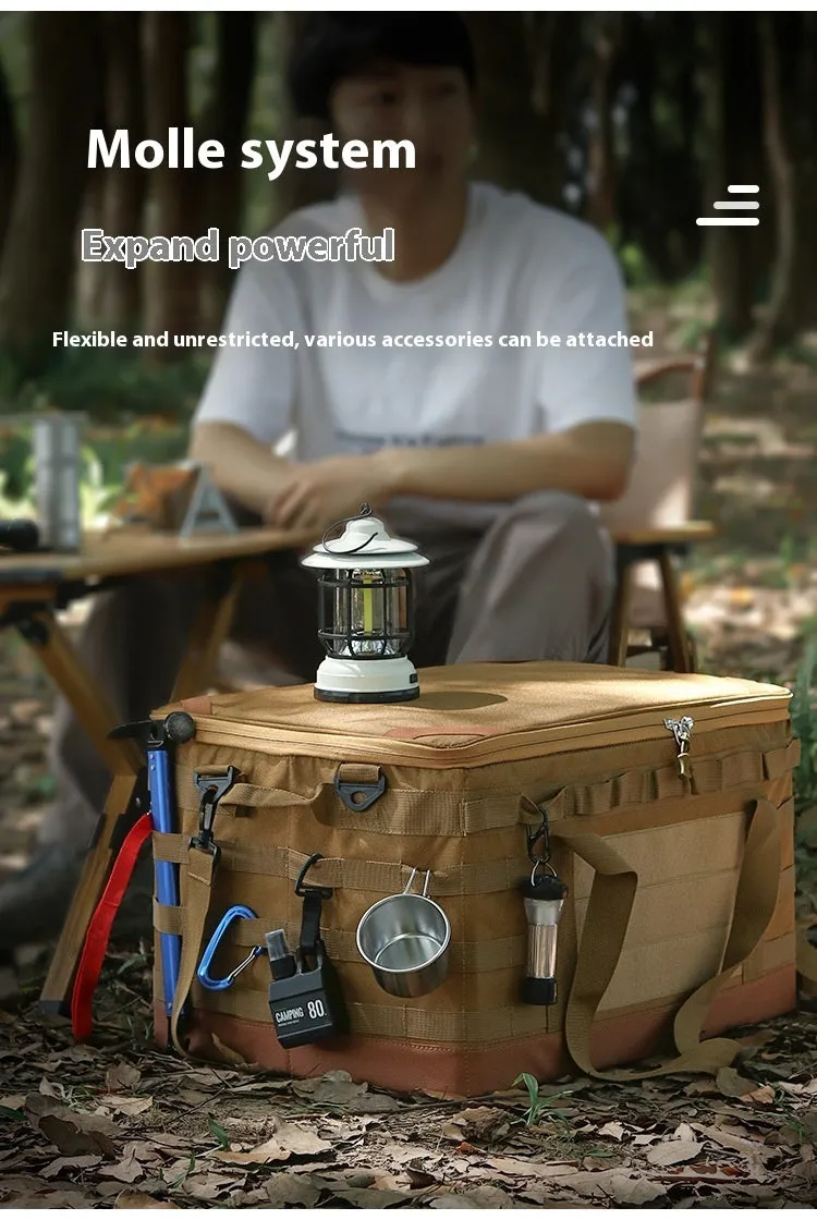 Outdoor Cookware Pot Set Gas Tank Anti-collision Large Capacity Picnic Bag