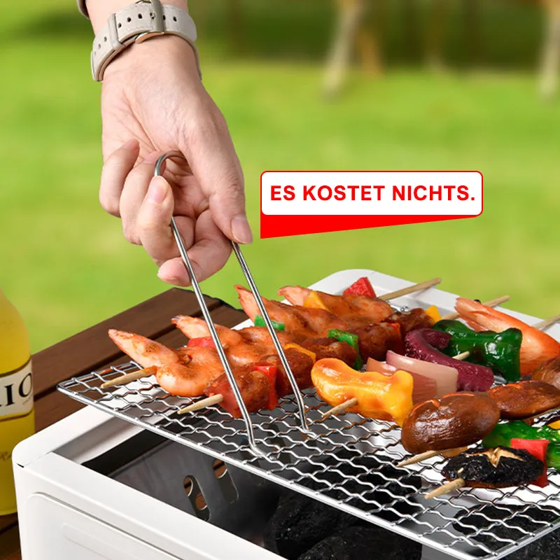 Outdoor multifunctional camping charcoal grill