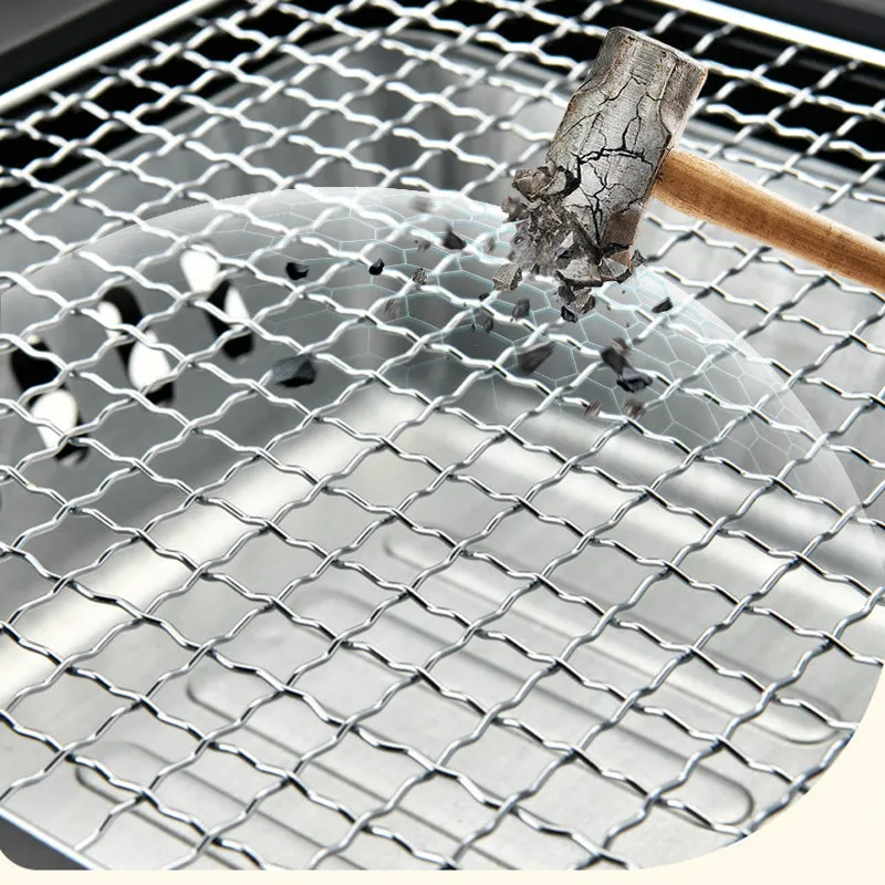 Outdoor multifunctional camping charcoal grill