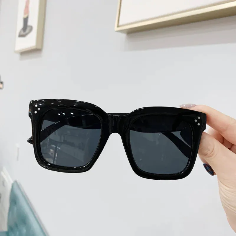 Oversized Square Retro Sunglasses for Women