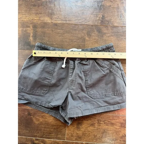 Pact Organic Women’s Drawstring Shorts In Charcoal Grey - S