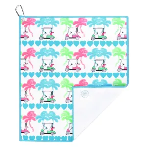 Pebble Beach Golf Towel with Carabiner