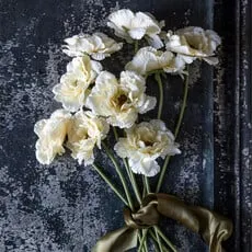 PEONY - Garden Lace - faux flower couture