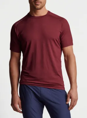 PETER MILLAR AURORA PERFORMANCE T-SHIRT - BORDEAUX