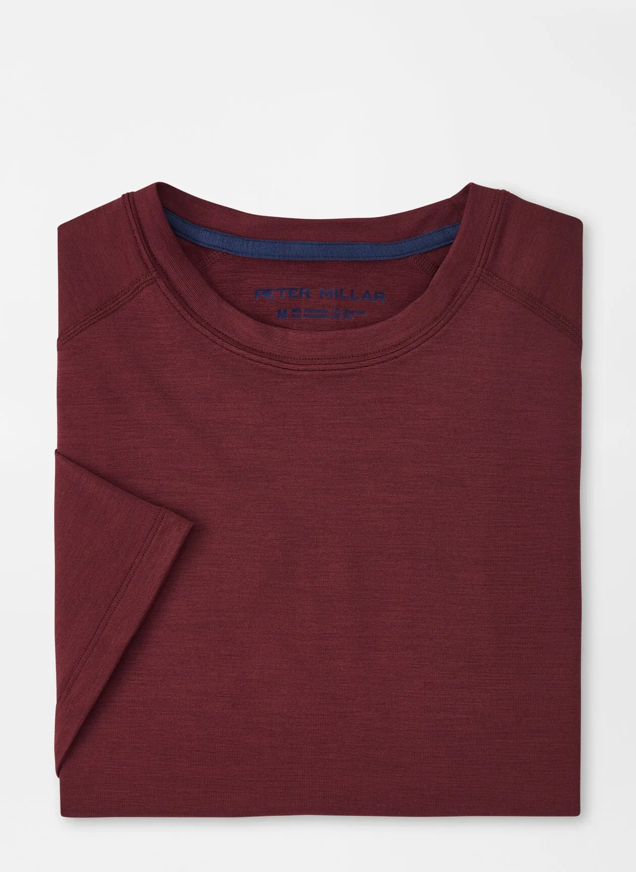 PETER MILLAR AURORA PERFORMANCE T-SHIRT - BORDEAUX