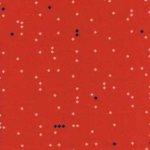 Picnic Ant March in Red by Melody Miller for Cotton and Steel