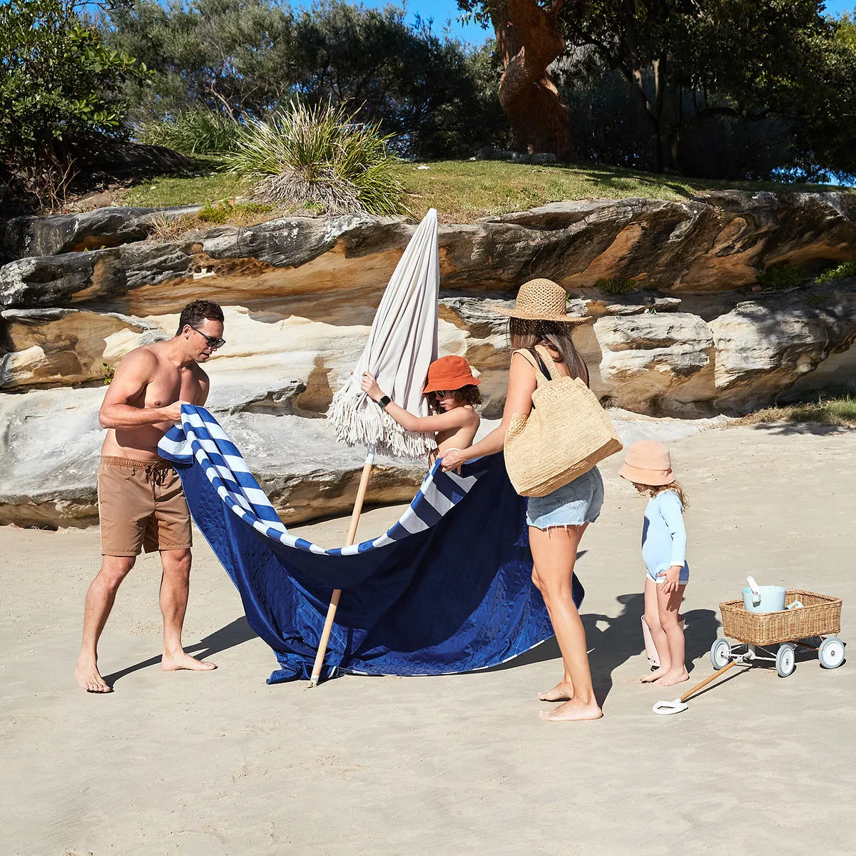 Picnic Blanket - Whitsunday Blue - Dock & Bay