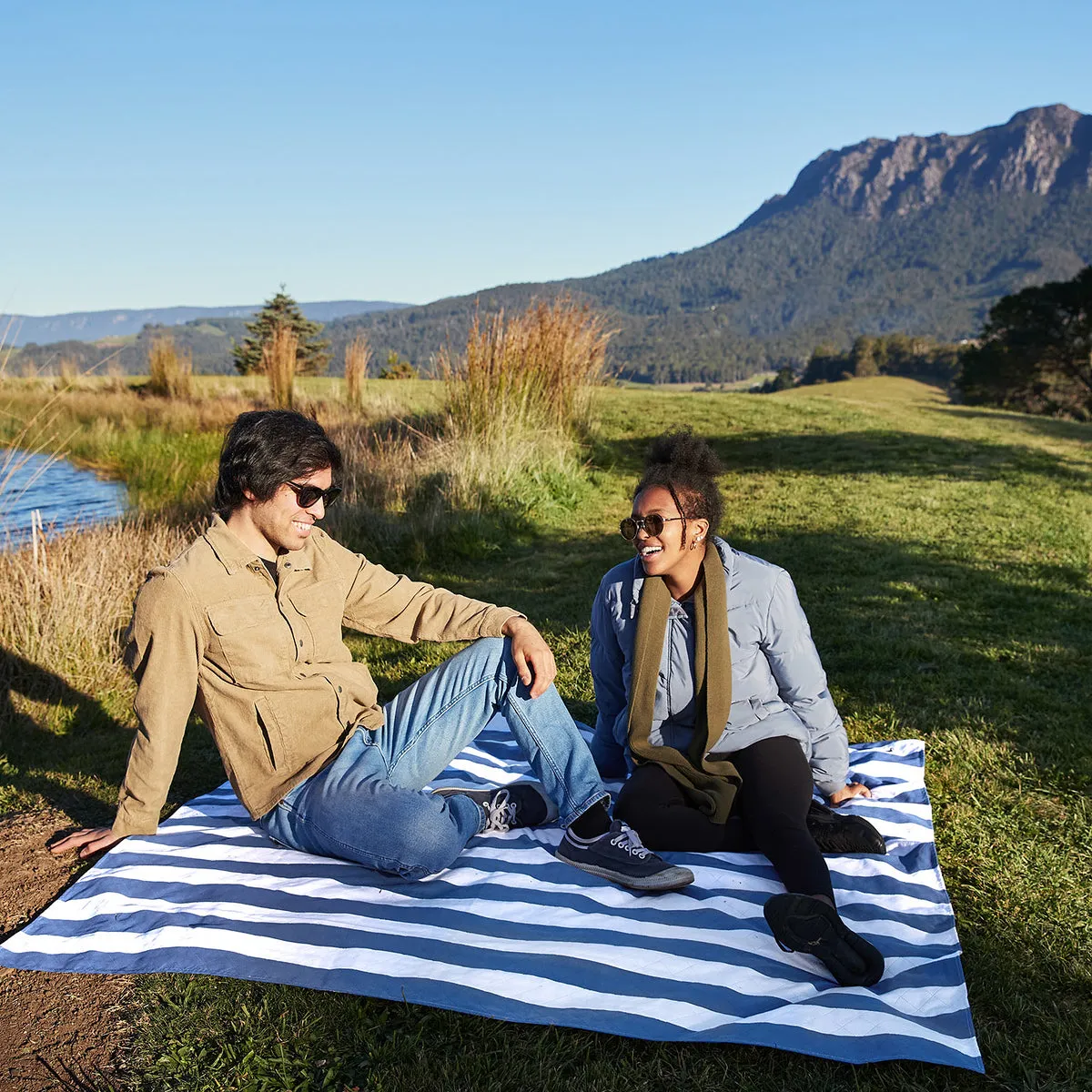 Picnic Blanket - Whitsunday Blue - Dock & Bay