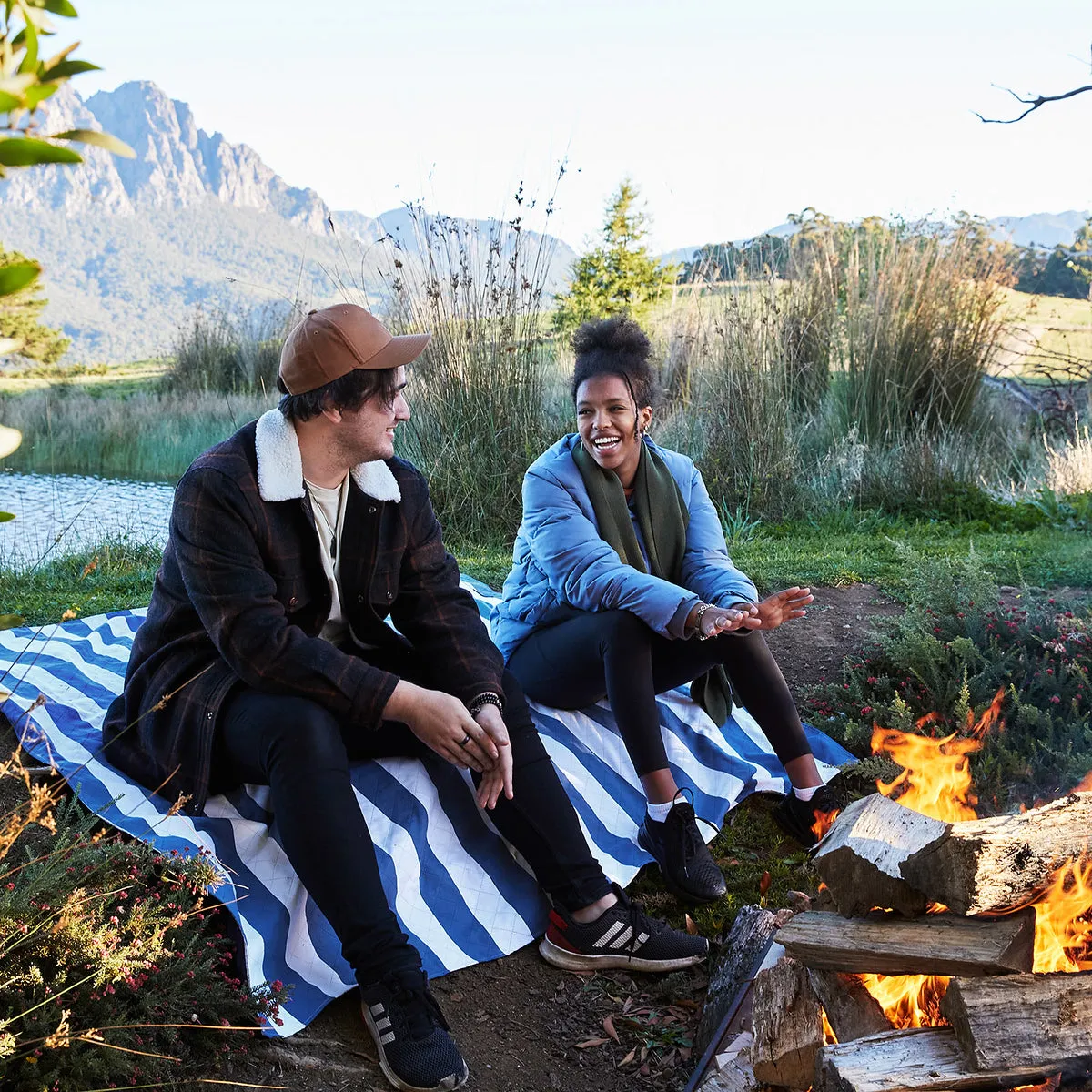 Picnic Blanket - Whitsunday Blue - Dock & Bay