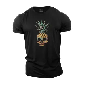 Pineapple Skull Cotton T-Shirt