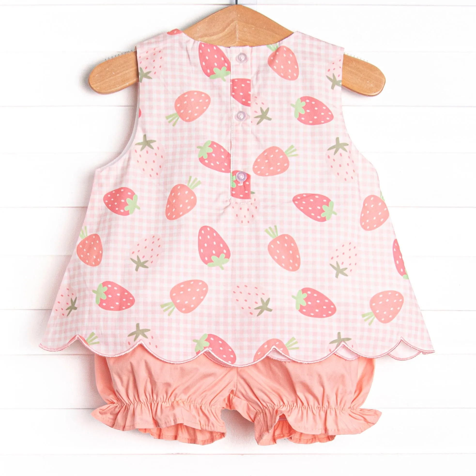 Pineberry Picnic Bloomer Set, Pink